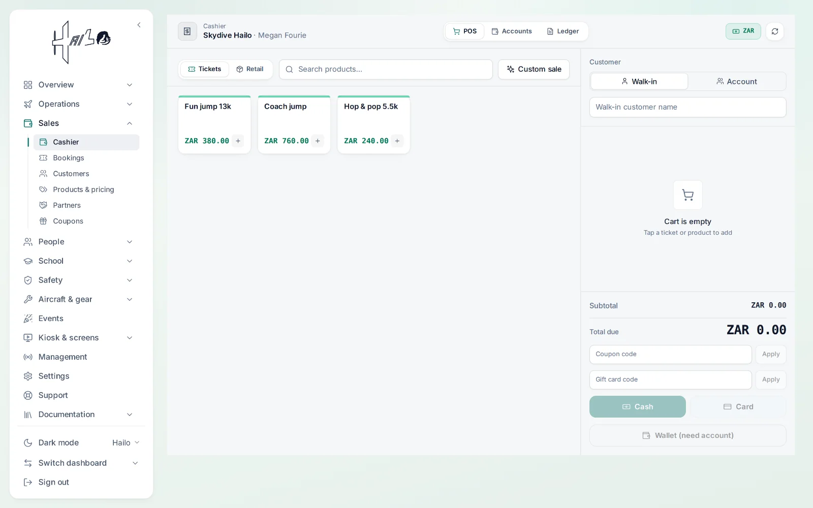 Hailo — the cashier